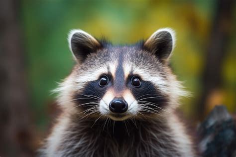 Premium AI Image | a close up of a raccoon