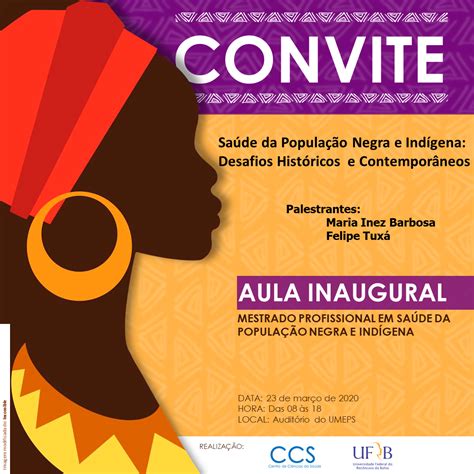 Convite Aula Inaugural Do Mestrado Profissional Em Sa De Da Popula O