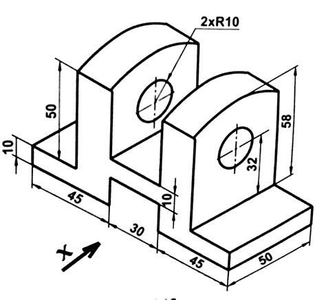 Orthographic Drawing Examples