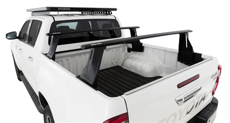 Rhino Rack Jc 01577 Reconn Deck 2 Bar Vortex Ute Tub System For Toyota Hilux 4dr Ute Dual Cab