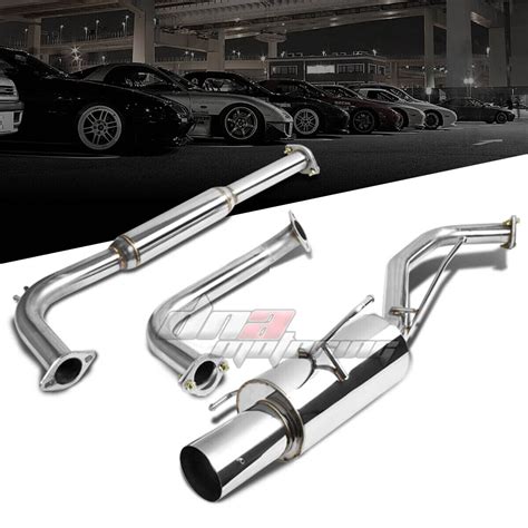 4 MUFFLER TIP STAINLESS STEEL EXHAUST CATBACK SYSTEM FOR 00 03 MAXIMA