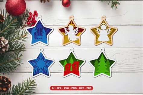 Christmas Ornament Lasercut Bundle Graphic By Syaid Narindra Creative