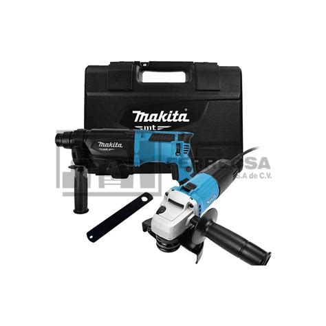 Combo Rotomartillo Sds Plus Miniesmeriladora Mtk G B Makita