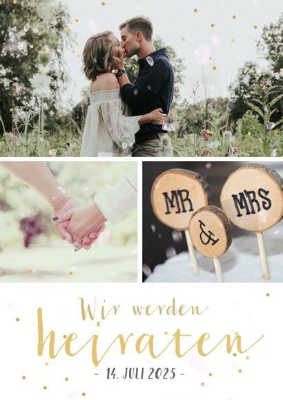 Einladungskarte Hochzeit Fotocollage Send A Smile