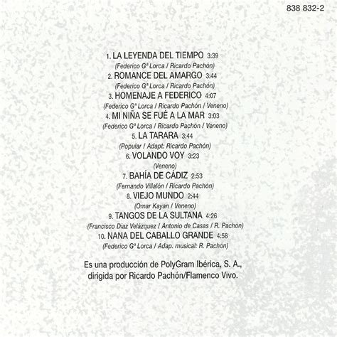 25 Años sin Camarón 1950 1992 La Leyenda del Tiempo PartitULE