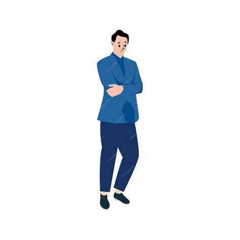 Premium Vector Business Man Vector Illustration