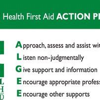 Mental Health First Aid Action Plan MHFA Action Plan For Providing