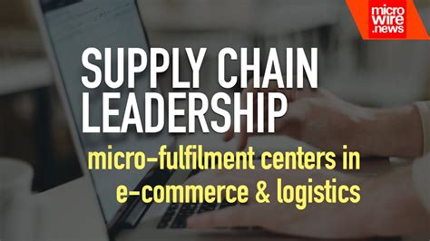 Micro Fulfilment Centers In E Commerce And Logistics Youtube