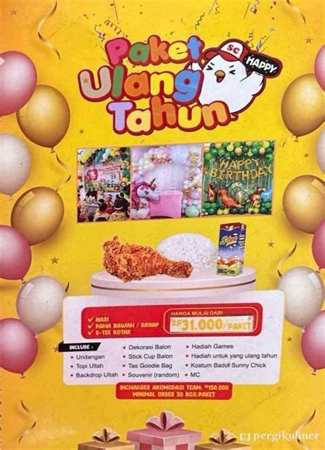 Selalu Diperbarui Menu Sunny Chick Cengkareng