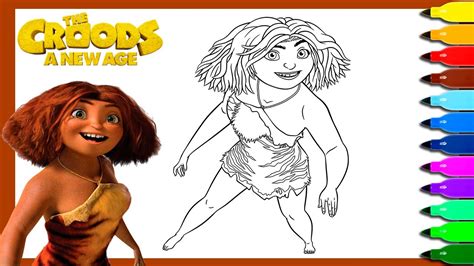 The Croods Eep Coloring Pages