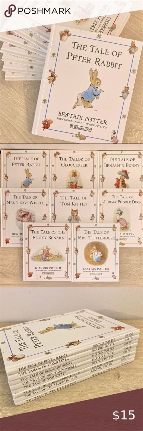 Peter Rabbit Library Collection Beatrix Potter Book Bundle Vintage 90s