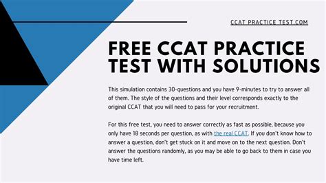 Free Criteria Ccat Practice Test With Answers Explanations By Ccat