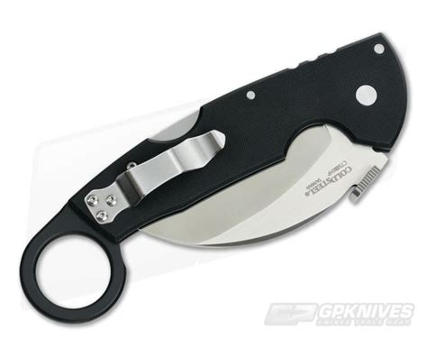 Clearance Sale Cold Steel Tiger Claw Folding Karambit Plain Edge 22kf