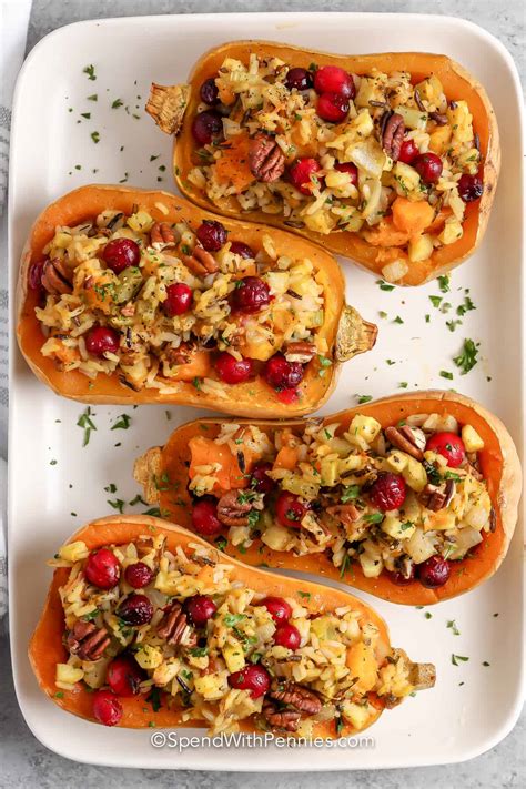 Stuffed Butternut Squash Spend With Pennies