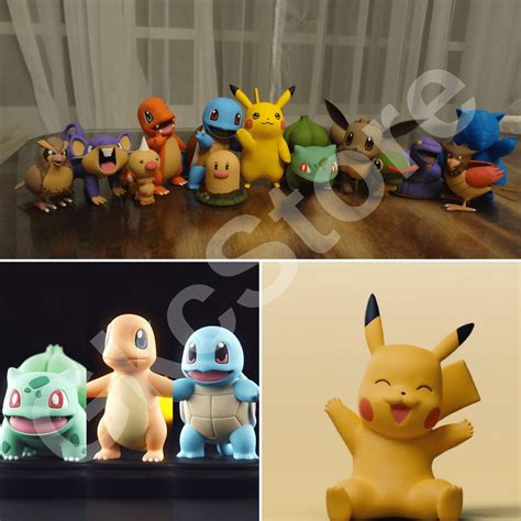 120 Pokemon STL File For 3D Print STL Packs 3D STL Printing Etsy