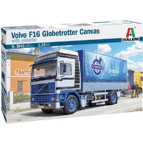 Maquette Camion Volvo F16 Globetrotter Canvas Truck With Elevator