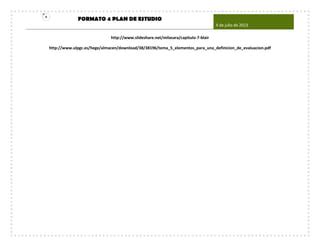 Formato Plan De Clase Por Claudia Parra Ppt