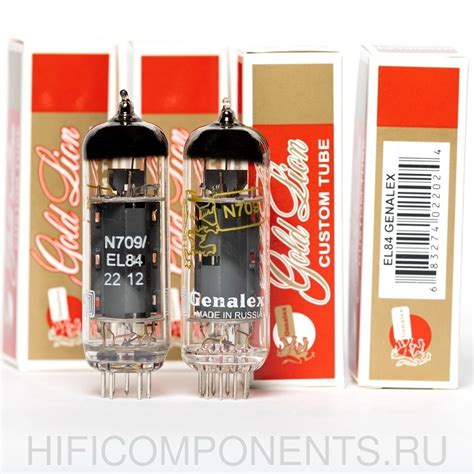 EL84 Genalex Gold Lion, подобранная пара, квартет. Купить радиолампы ...