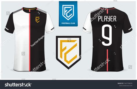 Soccer Jersey Football Kit Mockup Template Stock Vector (Royalty Free ...