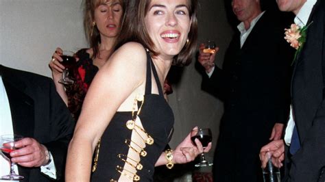 Elizabeth Hurley Recreates Iconic 1994 Versace Pin Dress For Sexy Shoot Images And Photos Finder