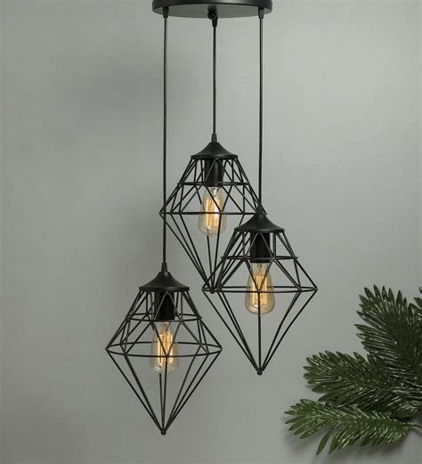 Buy Wolke Black Metal Cluster Hanging Light At 36 OFF By Homesake