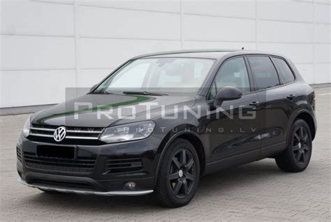 Front Bumper Spoiler Offroad Design For Vw Touareg 7p 2010 2014 In Lips Splitters Skirts