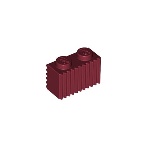 Lego 6252185 Brique 1x2 New Dark Red