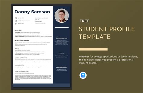 Free Student Profile Template - Download in PNG, JPG | Template.net