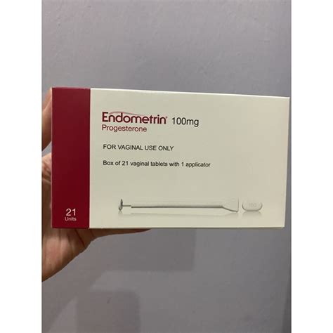 Endometrin 100mg Pessary Progesterone Shopee Malaysia