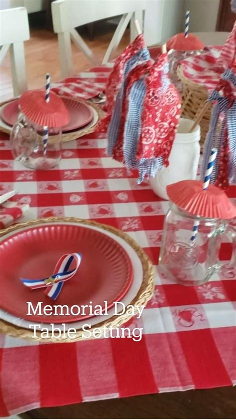 Memorial Day Table Setting Table Settings Memorial Day Table