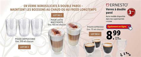 Promo Verres Double Paroi Chez Lidl Icatalogue Fr