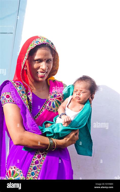 Indian Village Women Breastfeeding