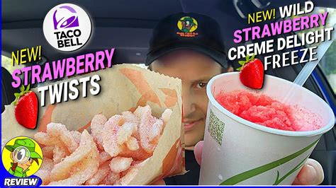 Taco Bell Wild Strawberry Creme Delight Freeze Strawberry Twists