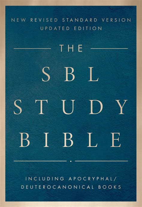 The Sbl Study Bible Society Of Biblical Literature