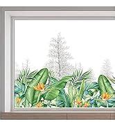 Amazon GORGECRAFT 118x39cm Large Green Leaf Window Stickers