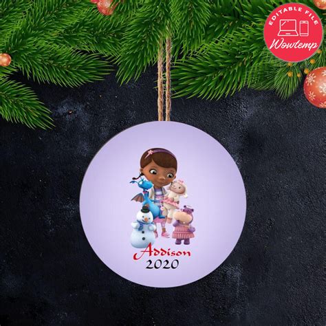 Doc Mcstuffins Christmas Wood Ornament Gift | Wowtemp