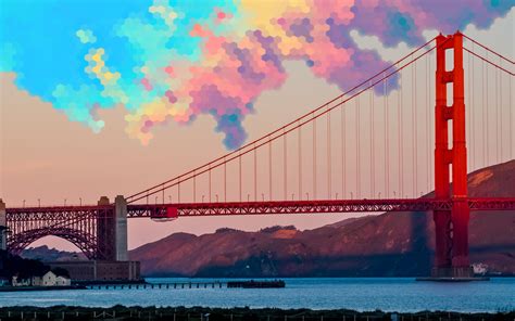 3840x2400 Golden Gate Bridge Digital Art 4K ,HD 4k Wallpapers,Images ...