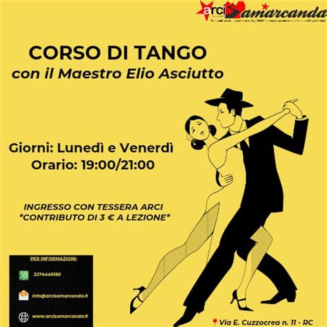 Corso Di Tango Arci Samarcanda Reggio Calabria