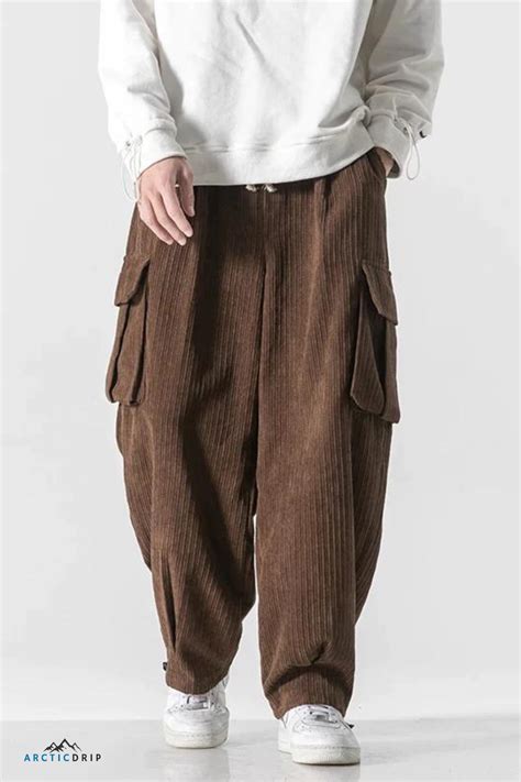 Upgrade Your Summer Streetwear With Our Baggy Corduroy Pants Made For Men Who Love Streetwear