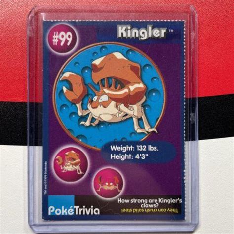 Kingler Prices Pokemon Burger King Pokemon Cards