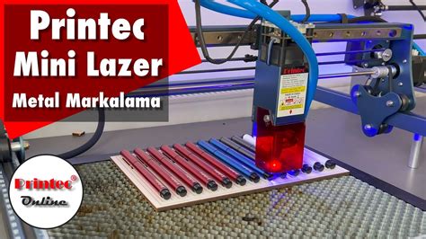 Printec Mini Lazer le metal markalama nasıl yapılır YouTube