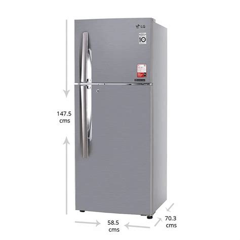 Lg 260l 3 Star Smart Inverter Frost Free Double Door Refrigerator Gl