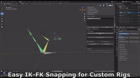 Ez Controls Blender Rigging Assistant And Custom Ikfk Snapping