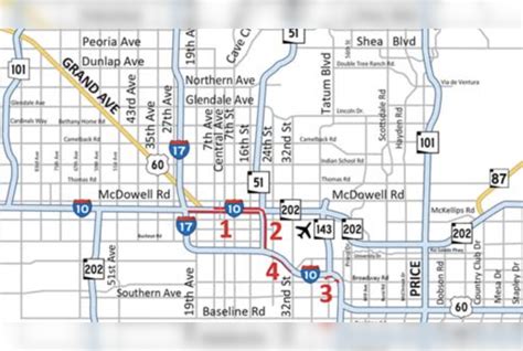 Weekend Traffic Alert I 10 Closures In Phoenix For Maintenance And