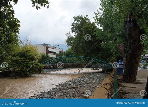 Catastrophic Flooding From Heavy Rainfall In Volos Magnesia Greece