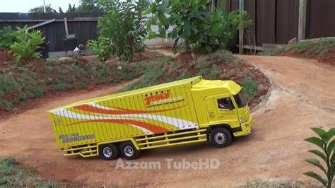 Uji Kekuatan Truk Rc Tam Kargo Naik Tanjakan Truck Rc Youtube