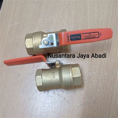 Jual Ball Valve Stop Kran Kuningan Bronze Kitz 1 Inchi Dn 25 400 Wog