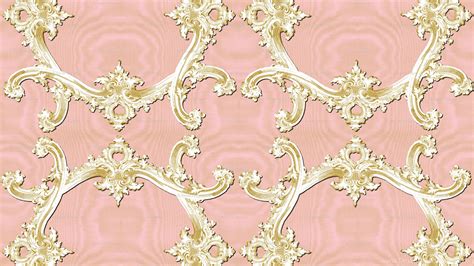 Pink Rococo Wallpaper