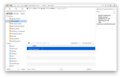 Postgresql How To Show Stored Procedure Code Tableplus Hot Sex Picture