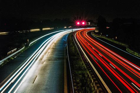 HD wallpaper: time-lapse photography of road light, highway, night ...